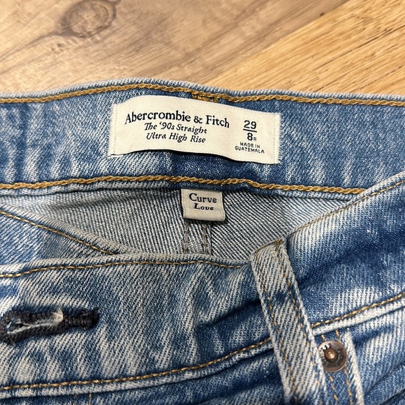 Abercrombie & Fitch curve love 90s straight ultra high rise jeans - Picture 2 of 3